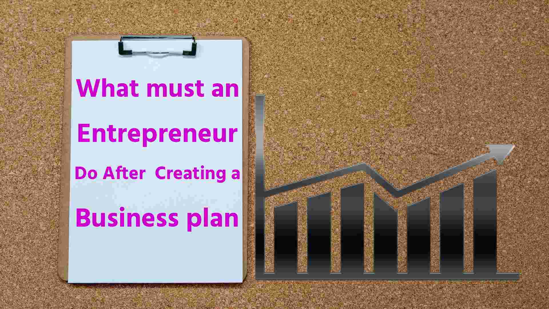 What Must an Entrepreneur Do After Creating a Business Plan?